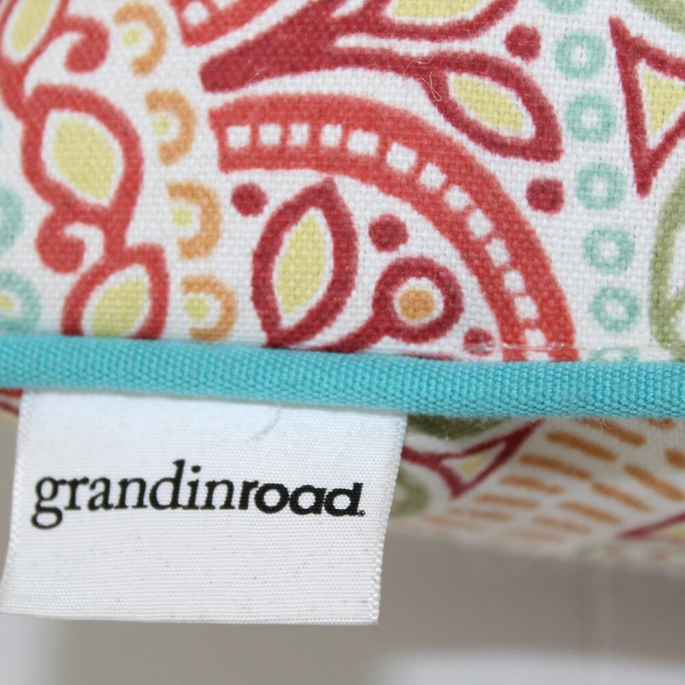 Grandinroad Janice Boho Paisley Indoor Outdoor Accent Pillow Set - Picture 3 of 15